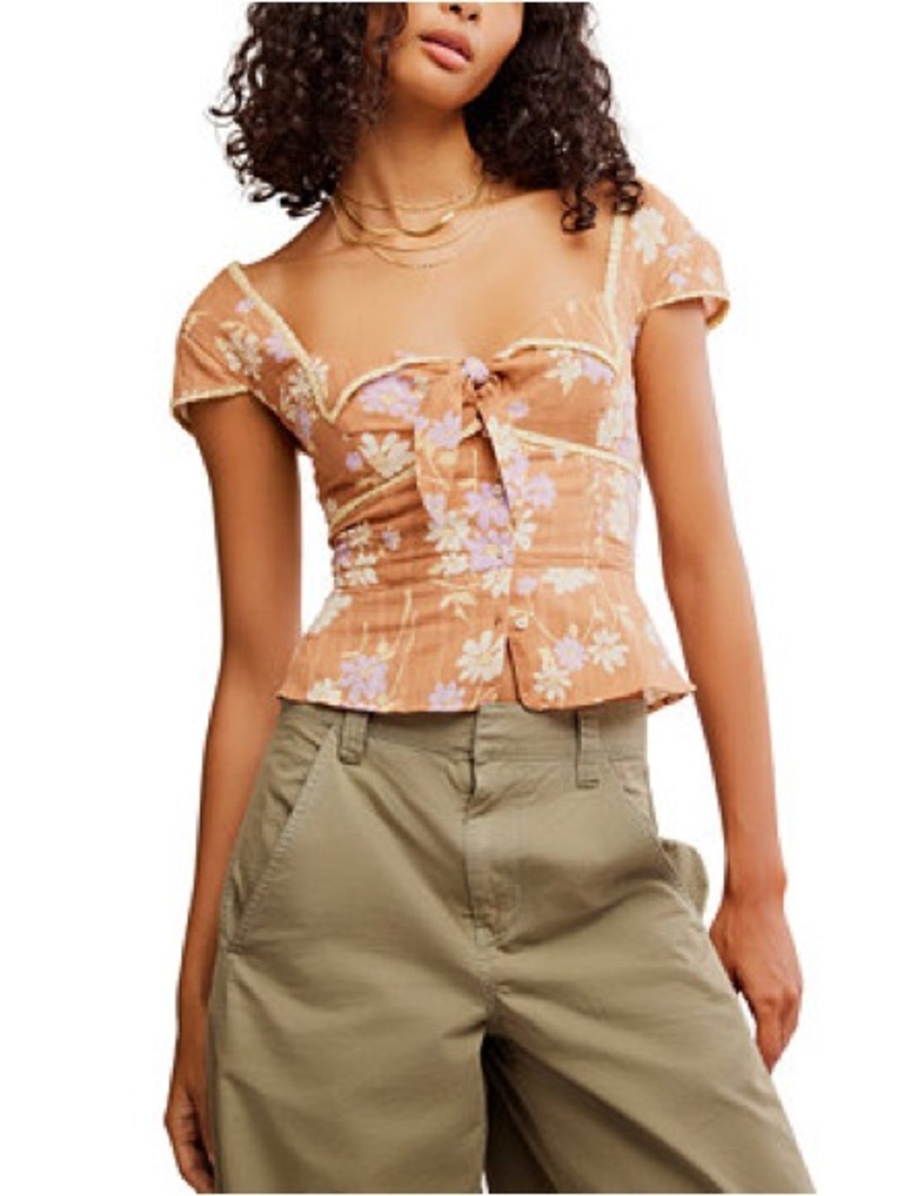 57. | Free People | "Call Me Baby" blouse | XL